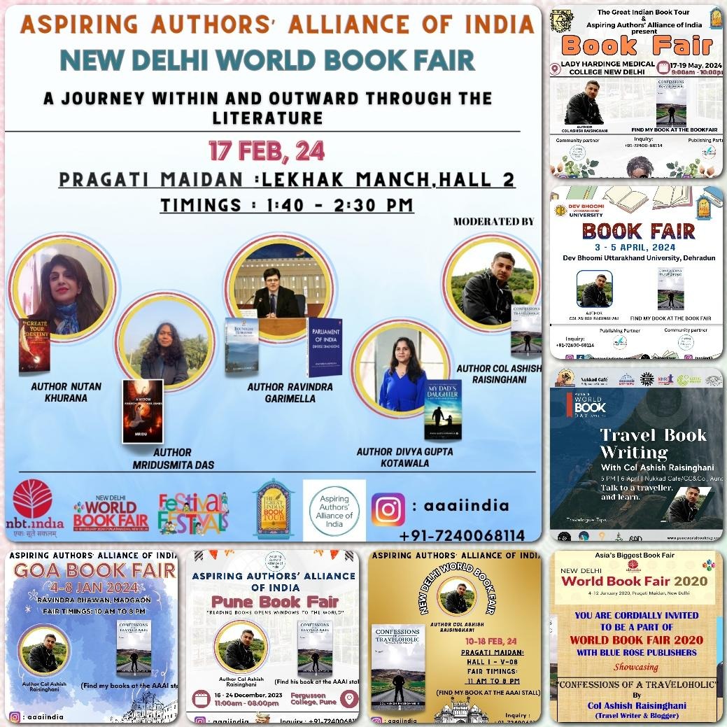 Posters from literary events and book fairs